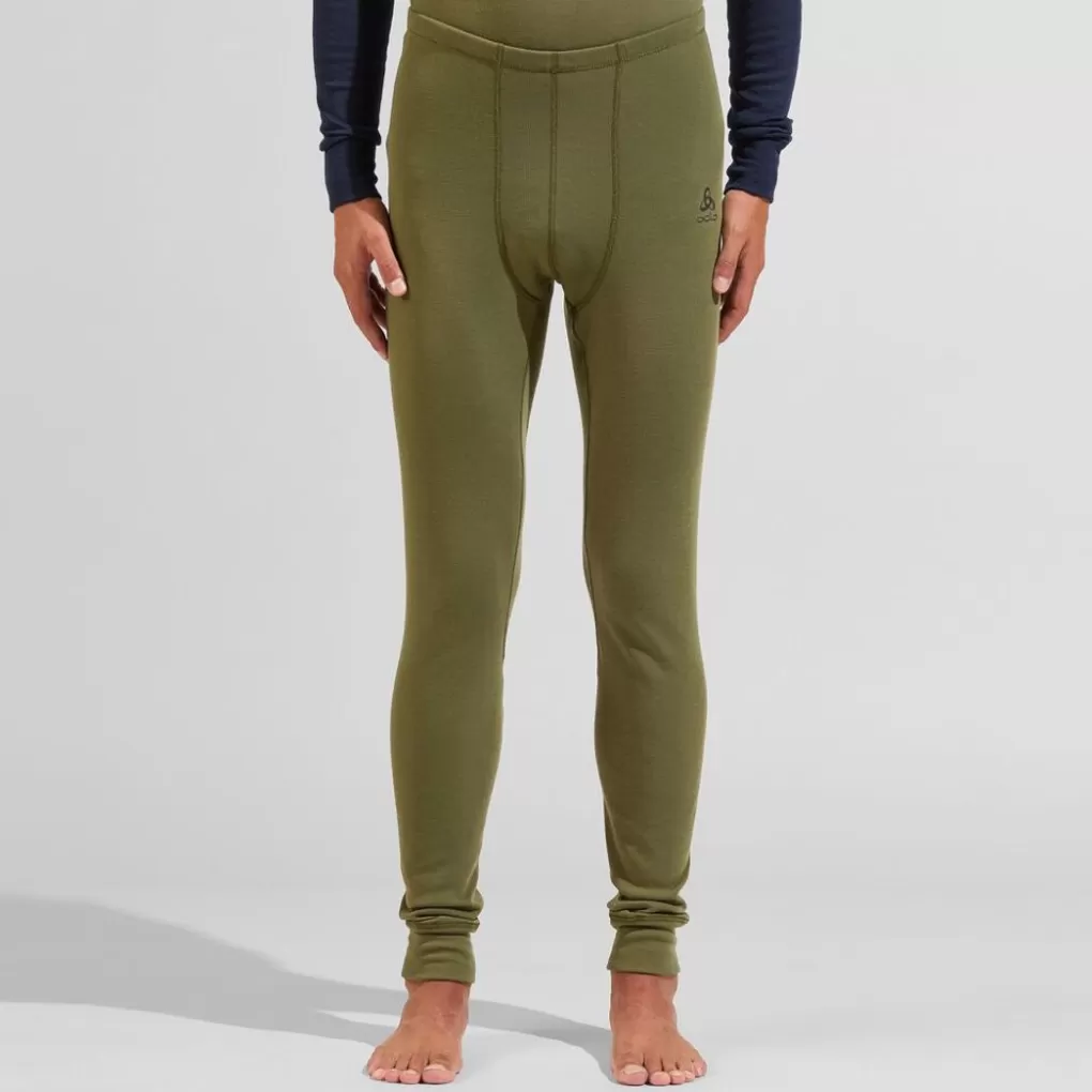 Odlo Active Warm Basislaagset Met Shirt En Tight Burnt Olive - Dark Sapphire New