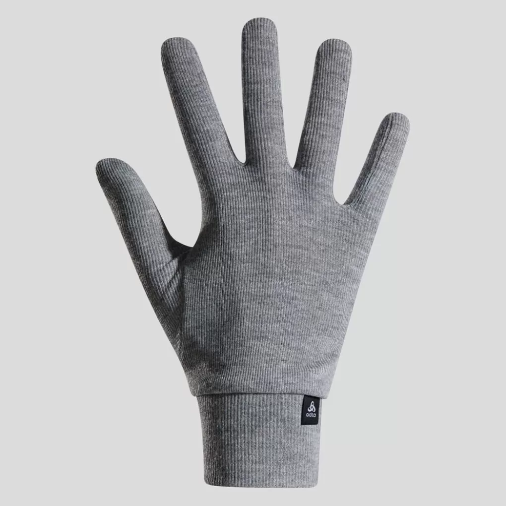 Odlo Active Warm Handschoenen Odlo Steel Grey Melange Hot