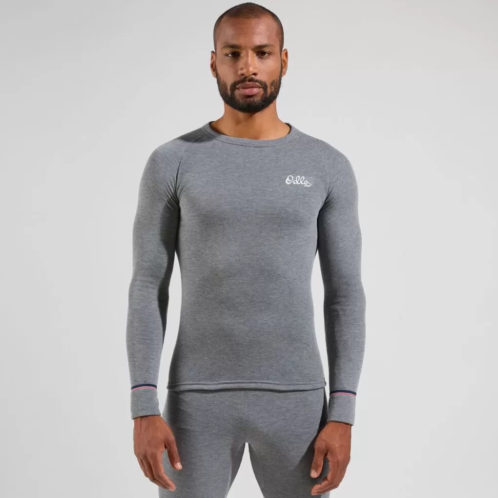 Odlo Active Warm Originals Met Lange Mouwen Odlo Steel Grey Melange Sale