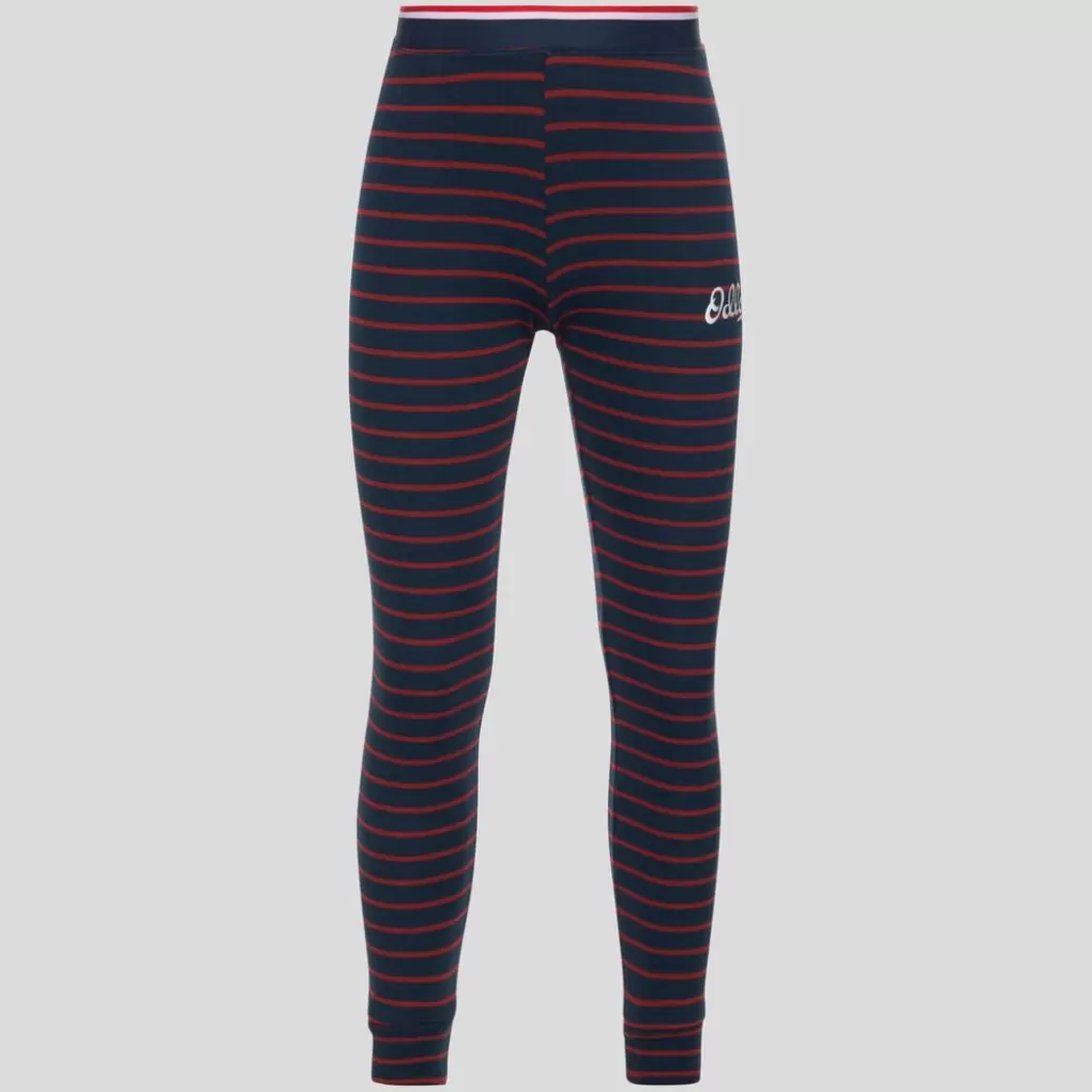 Odlo Active Warm Originals Stripes Broek Voor Kinderen Dark Sapphire - Sundried Tomato Discount