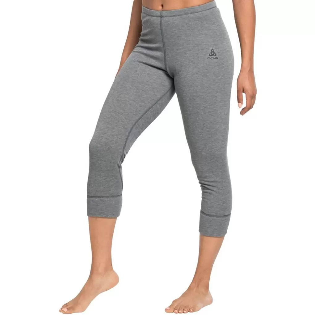 Odlo Active Warm-Basislaagbroek Met 3/4-Lengte Voor Dames Odlo Steel Grey Melange New