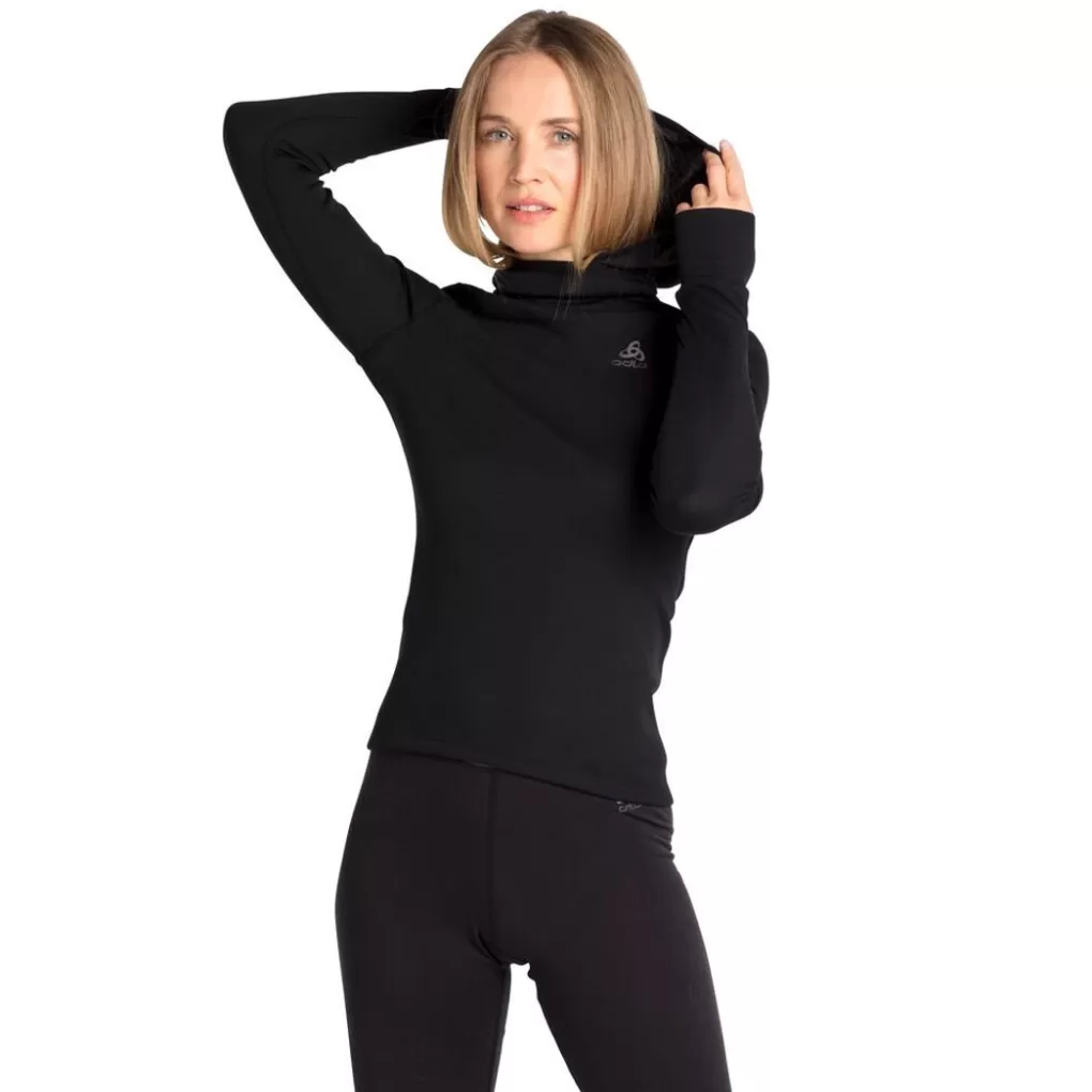 Odlo Active Warm-Basislaagtop Met Gezichtsmasker Voor Dames Black New