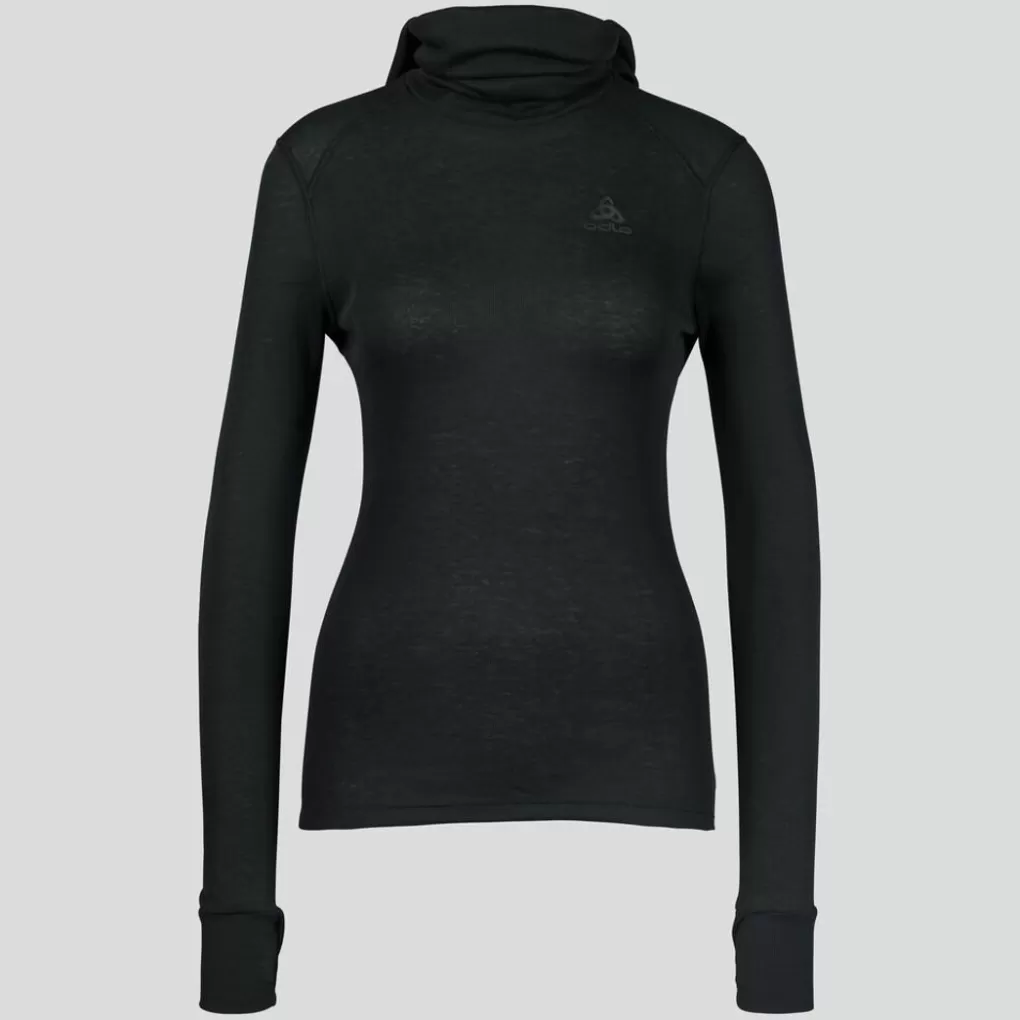 Odlo Active Warm-Basislaagtop Met Gezichtsmasker Voor Dames Black New