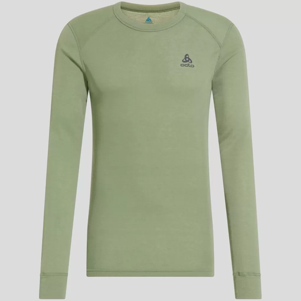 Odlo Active Warm-Basislaagtop Met Lange Mouwen Voor Heren Matte Green New