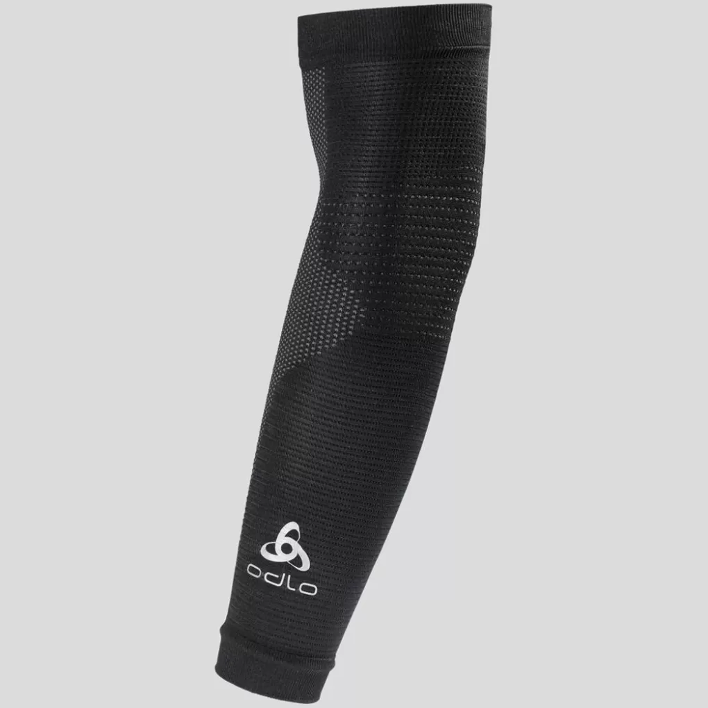 Odlo Aeolus Ceramiwarm-Armwarmer Black - Odlo Steel Grey Clearance