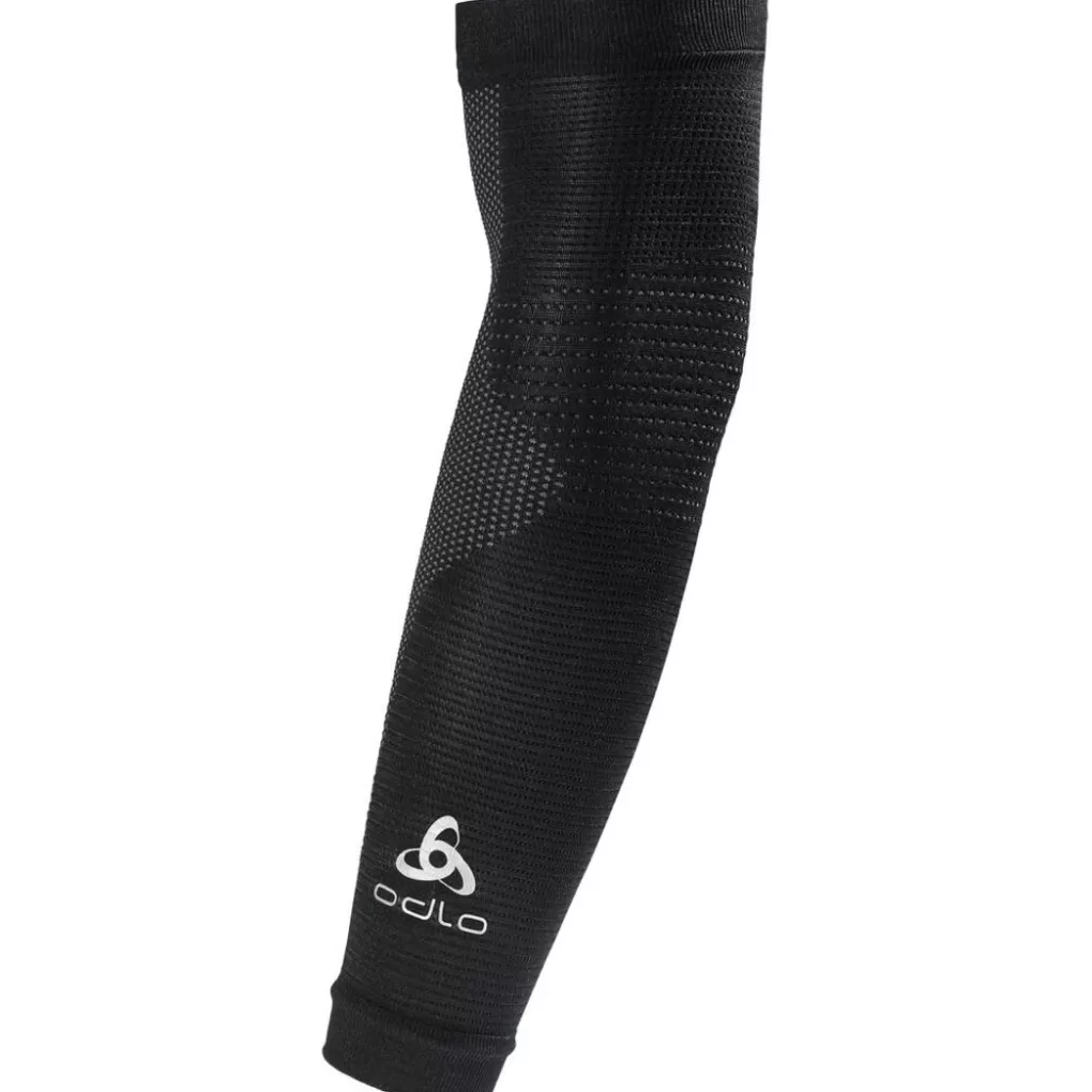 Odlo Aeolus Ceramiwarm-Armwarmer Black - Odlo Steel Grey Clearance