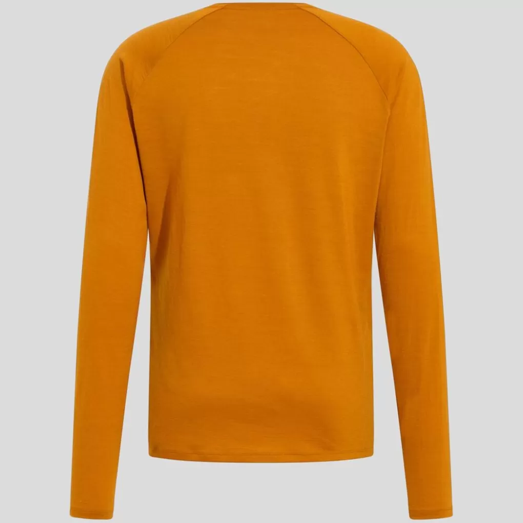 Odlo Ascent 365 Merino 200 Breaking Trail Graphic Longsleeve Honey Ginger Best Sale