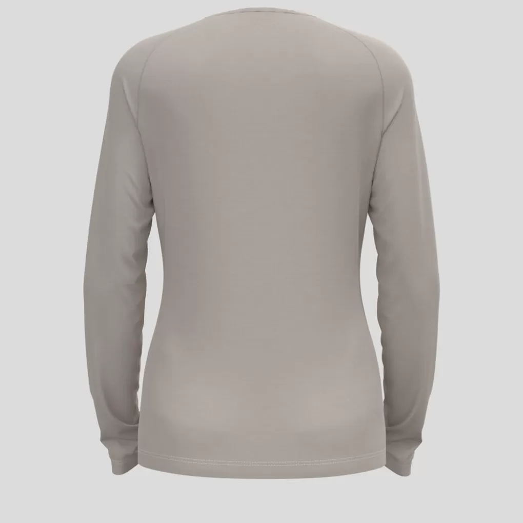 Odlo Ascent 365 Merino 200 Langarmshirt Mit Norwegen-Motiv Silver Cloud New