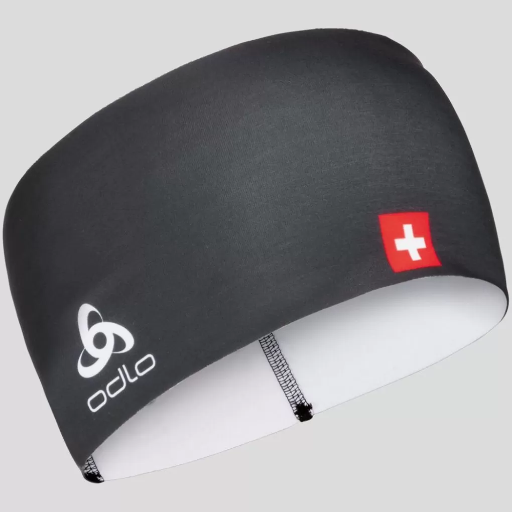 Odlo Competition Fan Warm-Hoofdband Swissski Black Clearance