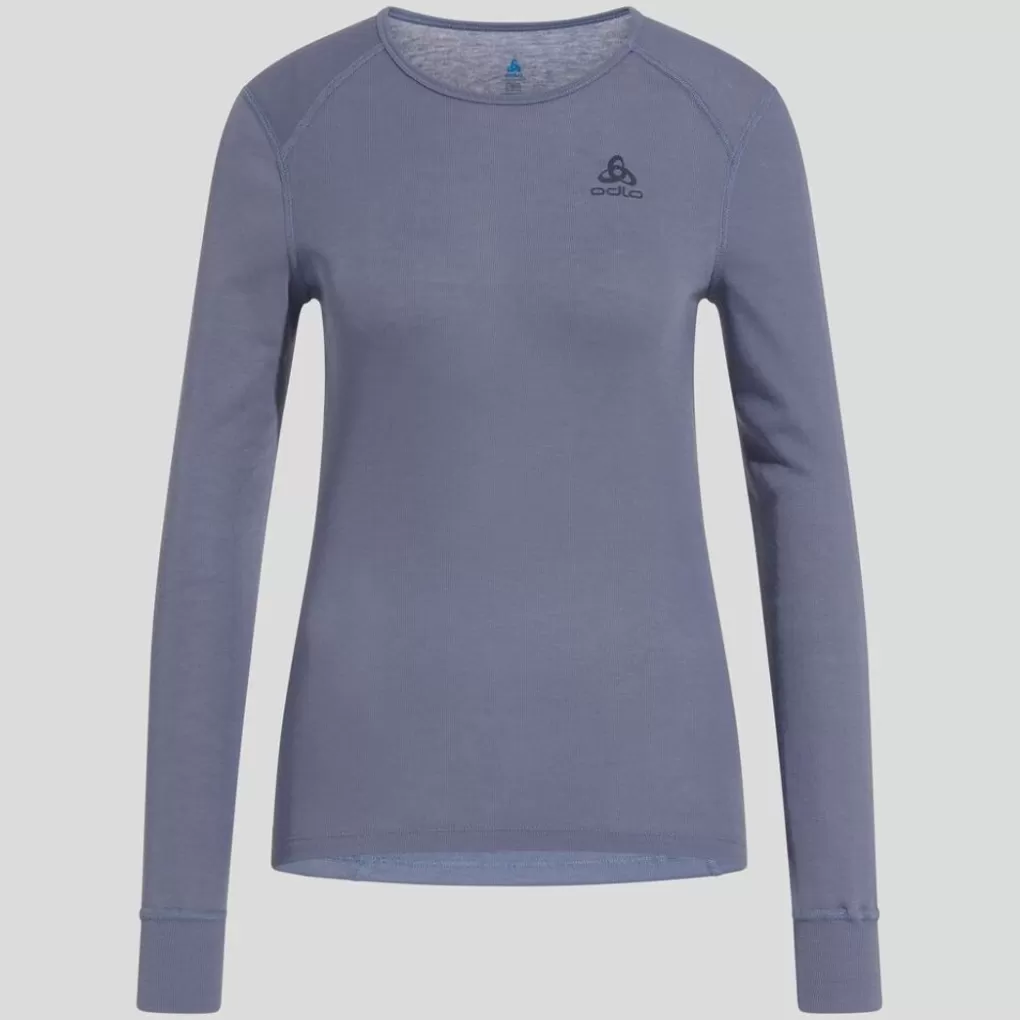 Odlo Damen Active Warm Base Layer Oberteil Folkstone Gray Flash Sale