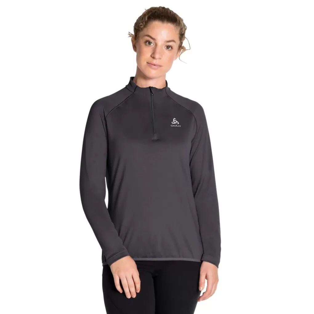 Odlo Damen Carve Light Mid Layer Mit Halbreisverschluss Black Discount