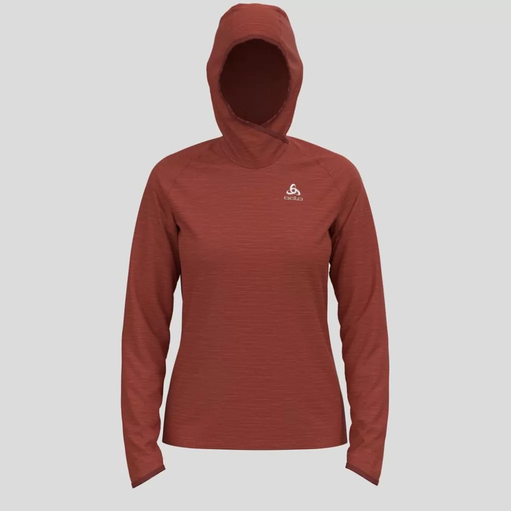 Odlo Damen Run Easy Mid Layer Hoody Cinnabar Melange Cheap