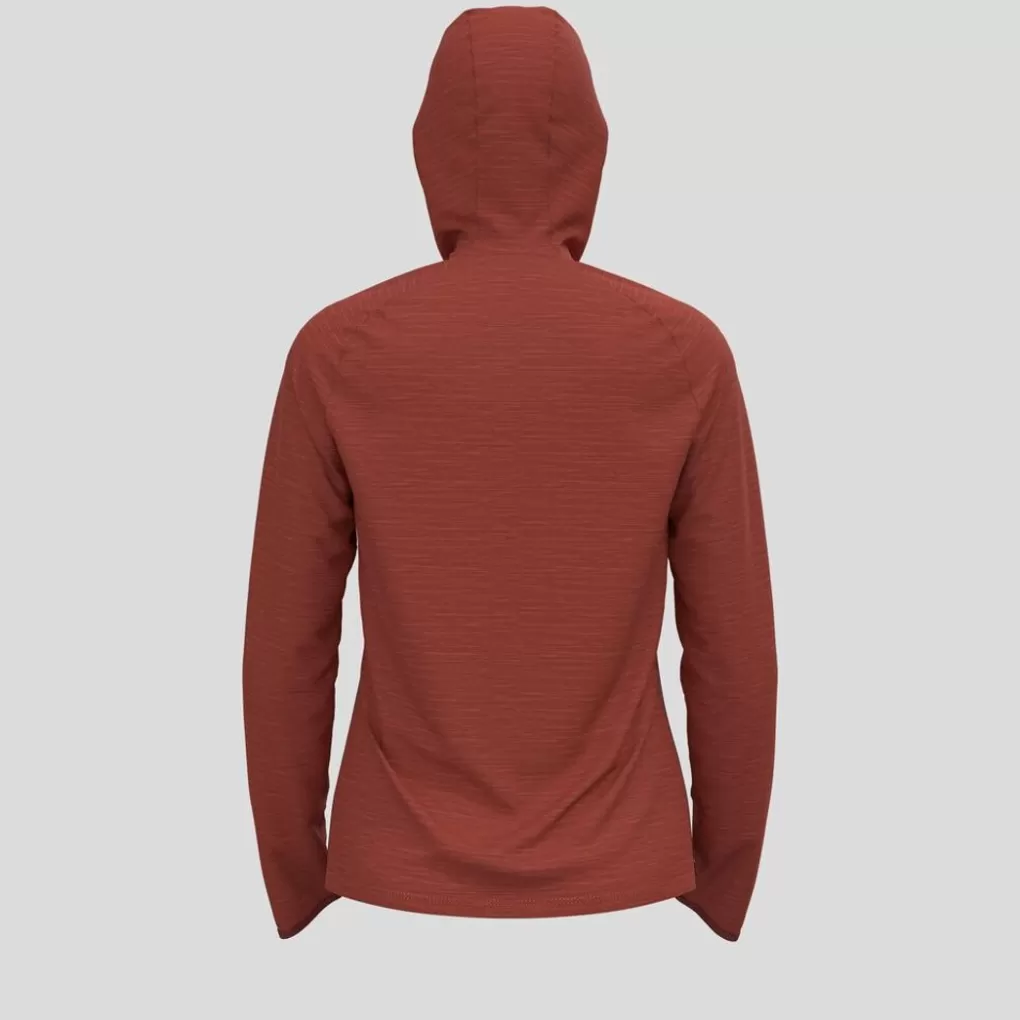 Odlo Damen Run Easy Mid Layer Hoody Cinnabar Melange Cheap