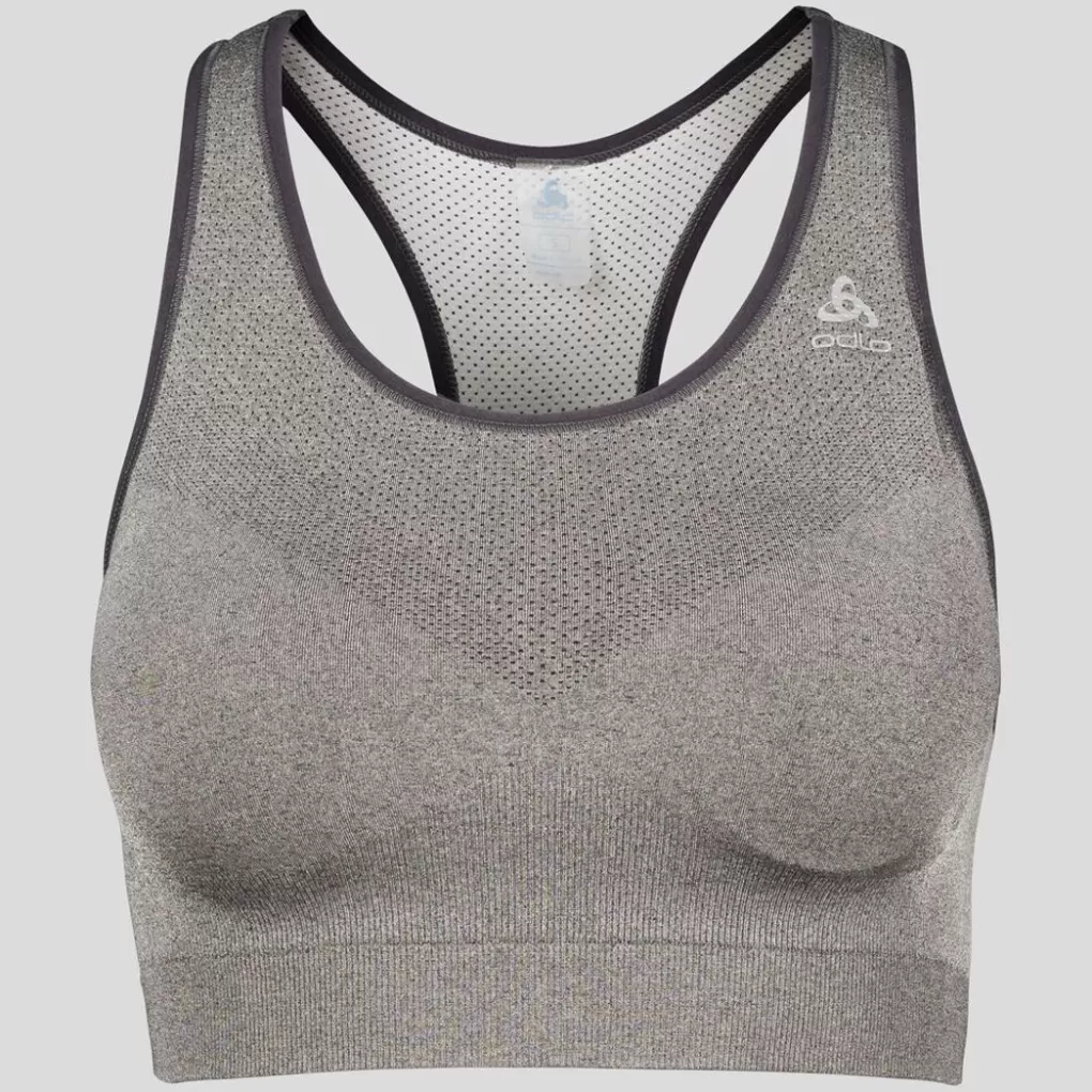 Odlo Damen Seamless Medium Ceramicool Sport-Bh Odlo Silver Grey Melange Flash Sale