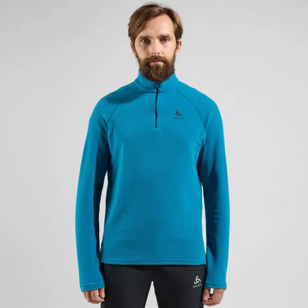 Odlo De Rigi Mid Layer Met Halve Rits Saxony Blue Best