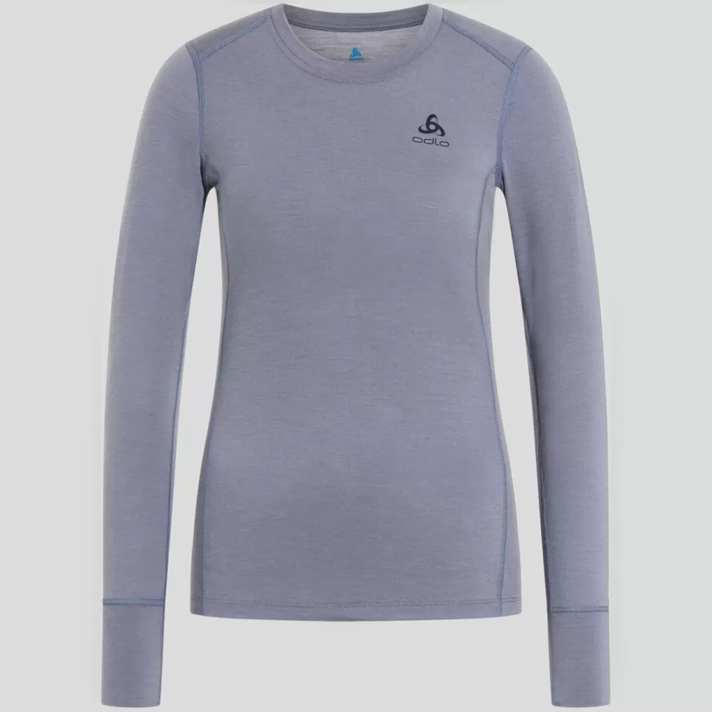 Odlo Natural Merino 200 Base Layer Mit Rundhalsausschnitt Folkstone Gray Store