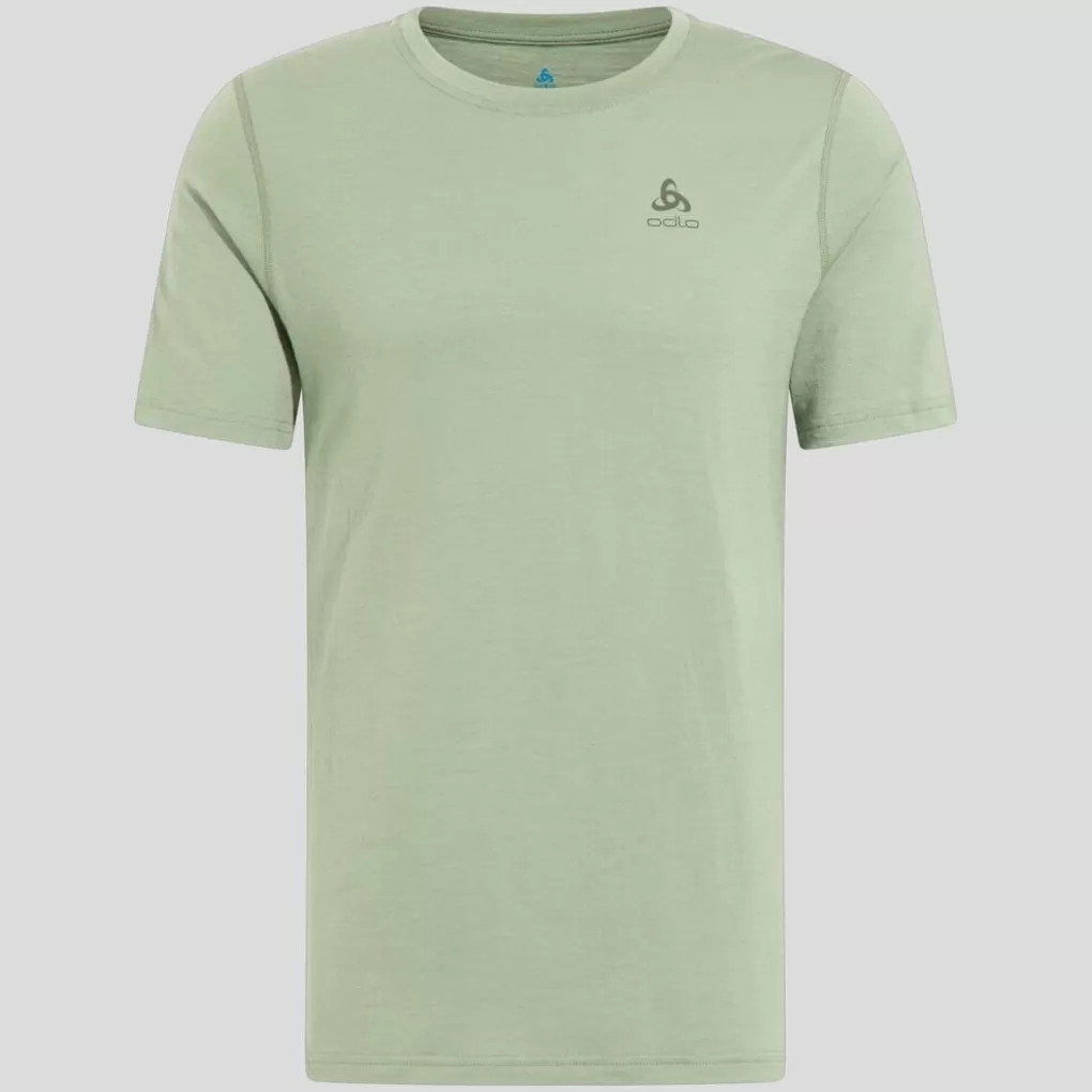 Odlo Natural Merino 200 Basislaag T-Shirt Met Ronde Hals Matte Green Discount