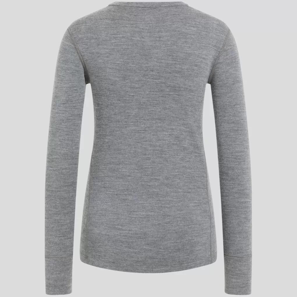 Odlo Natural Merino 260 Base Layer Mit Rundhalsausschnitt Odlo Steel Grey Melange Cheap