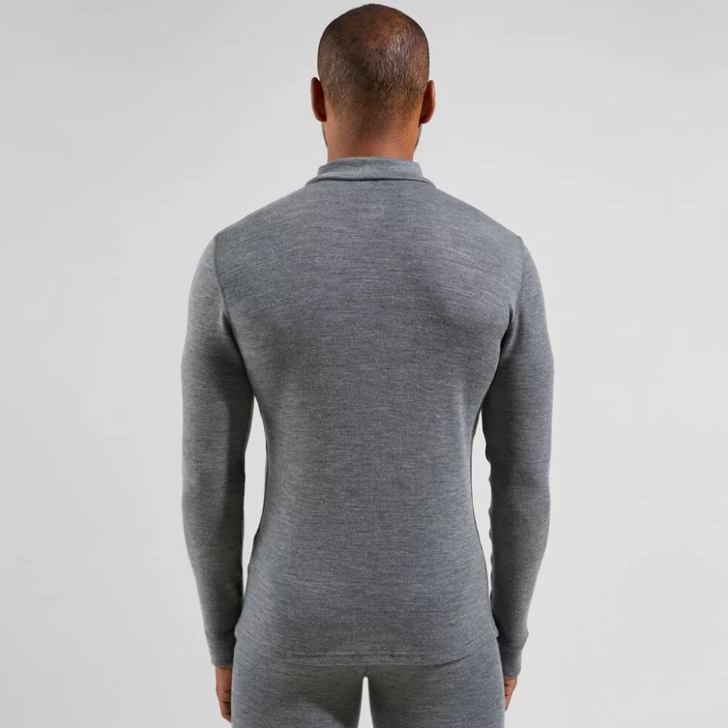 Odlo Natural Merino 260 Basislaag Met Halve Rits Odlo Steel Grey Melange Store