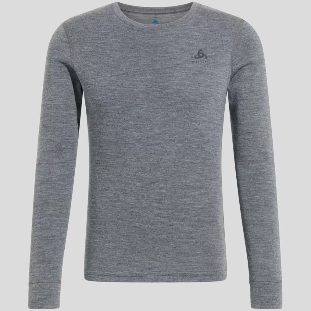 Odlo Natural Merino 260 Basislaag Met Ronde Hals Odlo Steel Grey Melange Sale