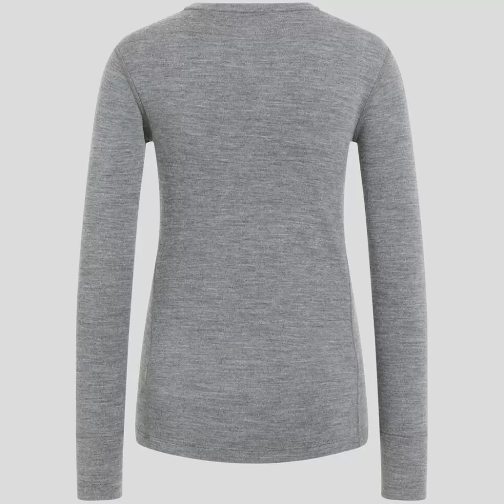 Odlo Natural Merino 260 Basislaag Met Ronde Hals Odlo Steel Grey Melange Clearance