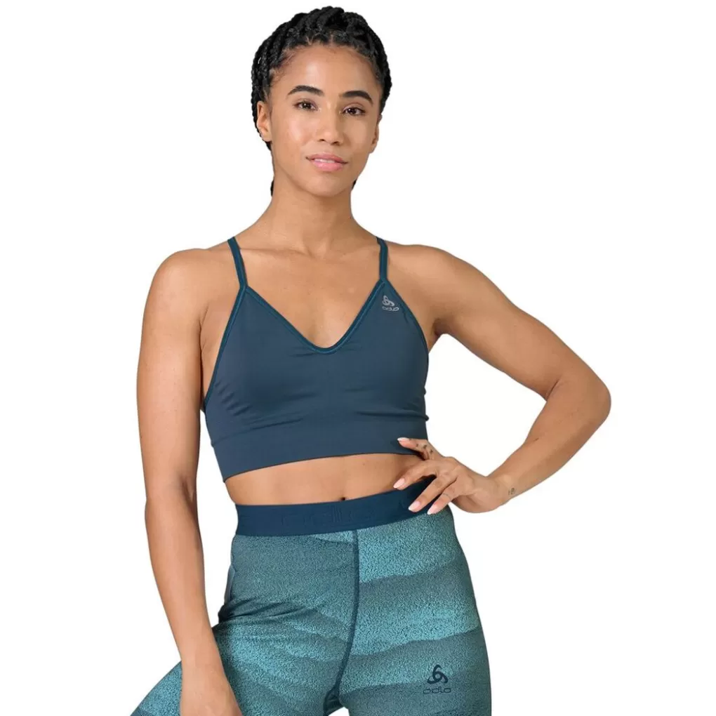 Odlo Padded Seamless Soft2.0-Sportbeha Voor Dames Blue Wing Teal Best