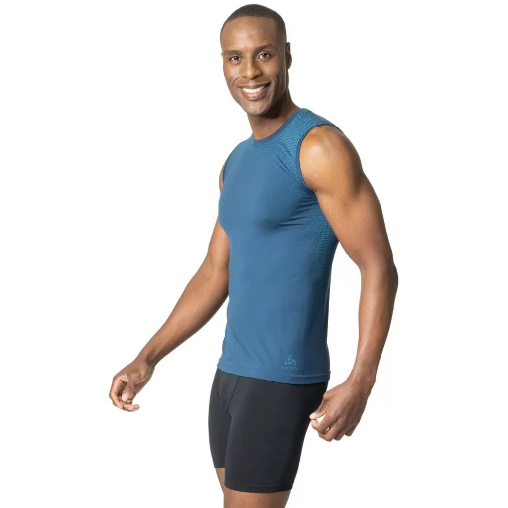 Odlo Performance Light Tanktop Blue Wing Teal - Saxony Blue Clearance