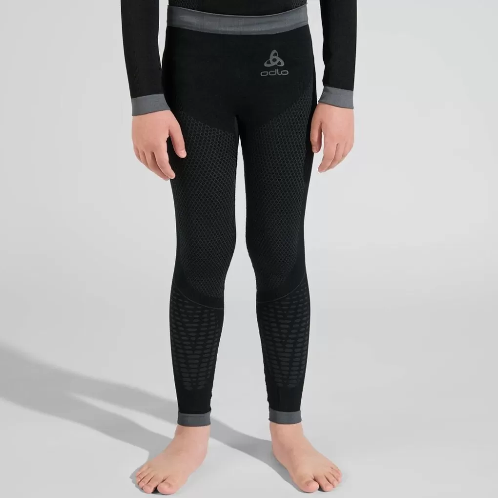 Odlo Performance Warm Kids Base Layer Broek Black - Odlo Graphite Grey Discount