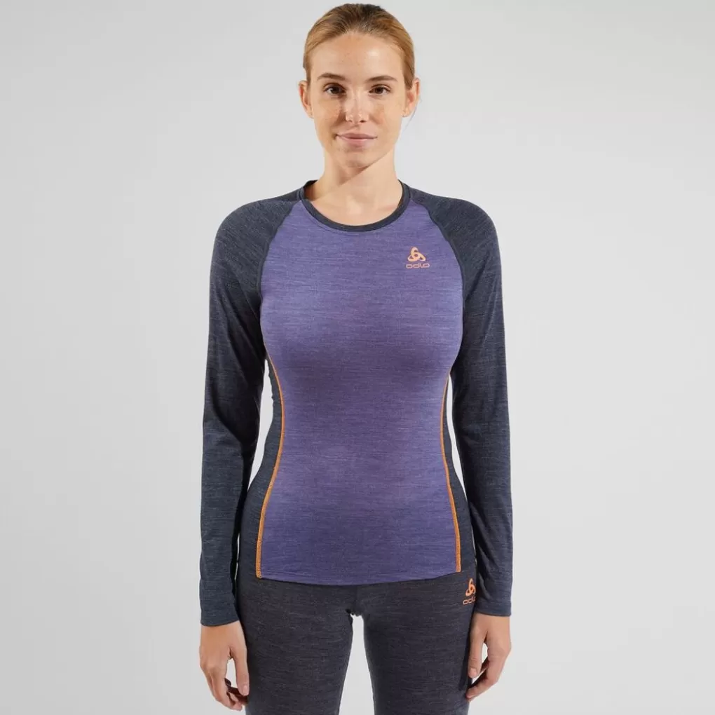 Odlo Performance Wool 150 Base Layer Folkstone Gray - India Ink Melange Online