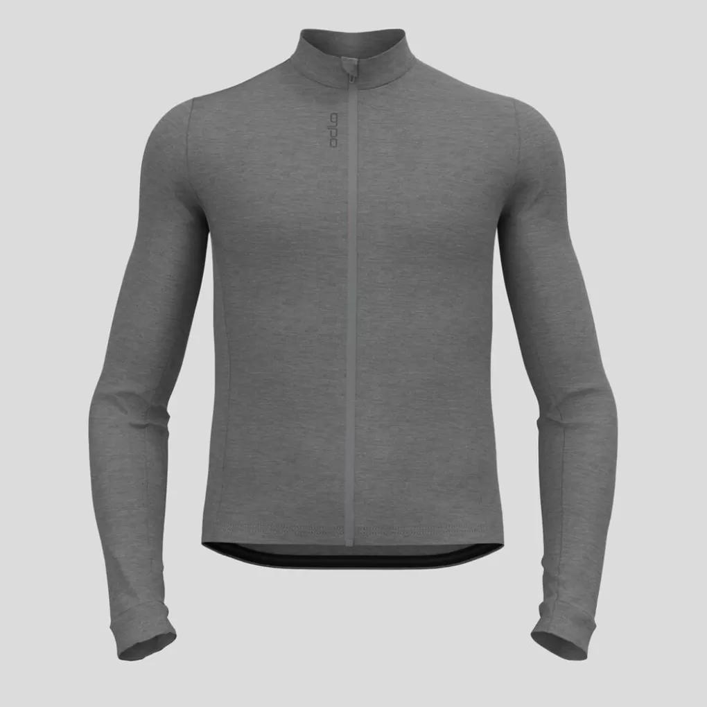 Odlo Performance Wool Wielrenshirt Met Lange Mouwen Grey Melange Clearance