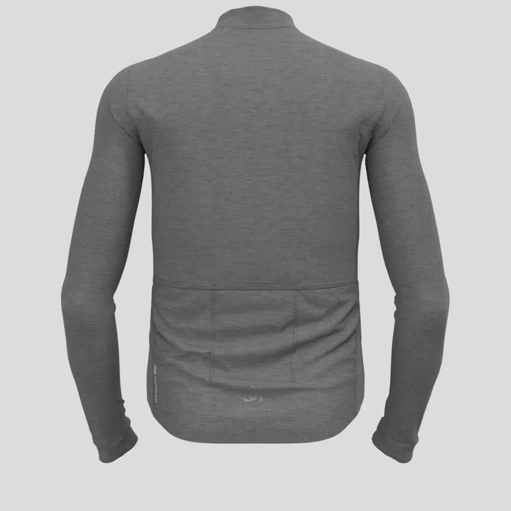 Odlo Performance Wool Wielrenshirt Met Lange Mouwen Grey Melange Clearance