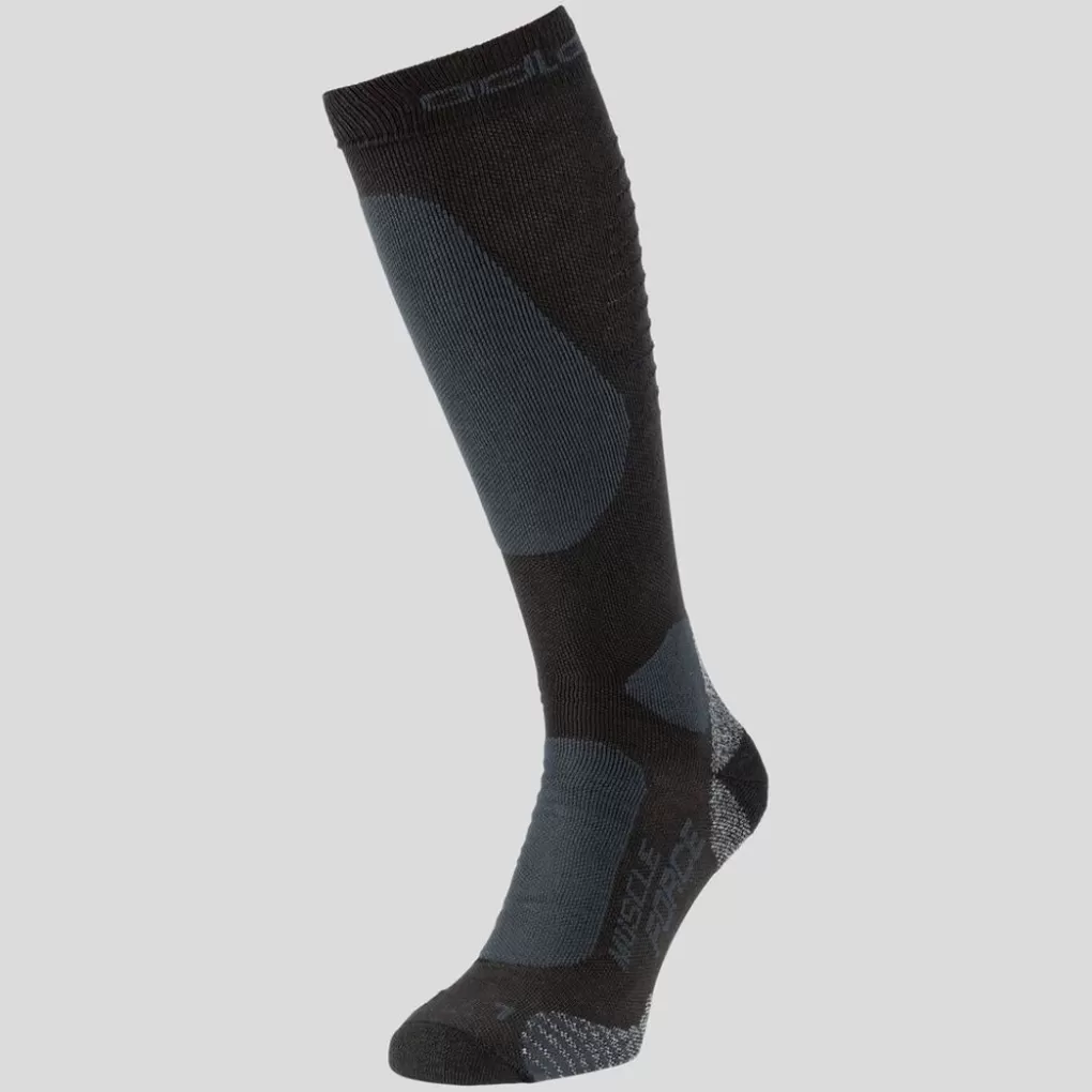 Odlo Primaloft Musle Force Warme Compressiesokken Black - Odlo Graphite Grey Best Sale