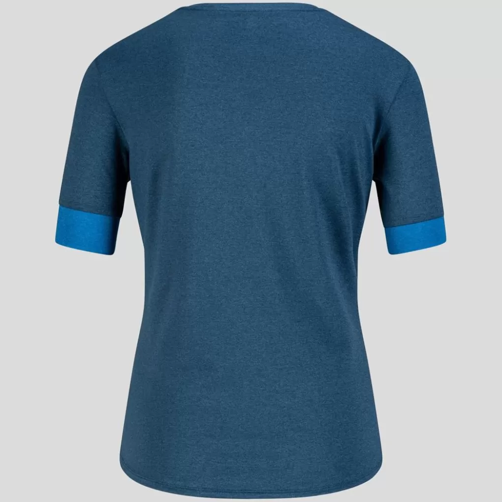 Odlo Run Easy Laufshirt Mit Rundhalsausschnitt Blue Wing Teal - Indigo Bunting Store