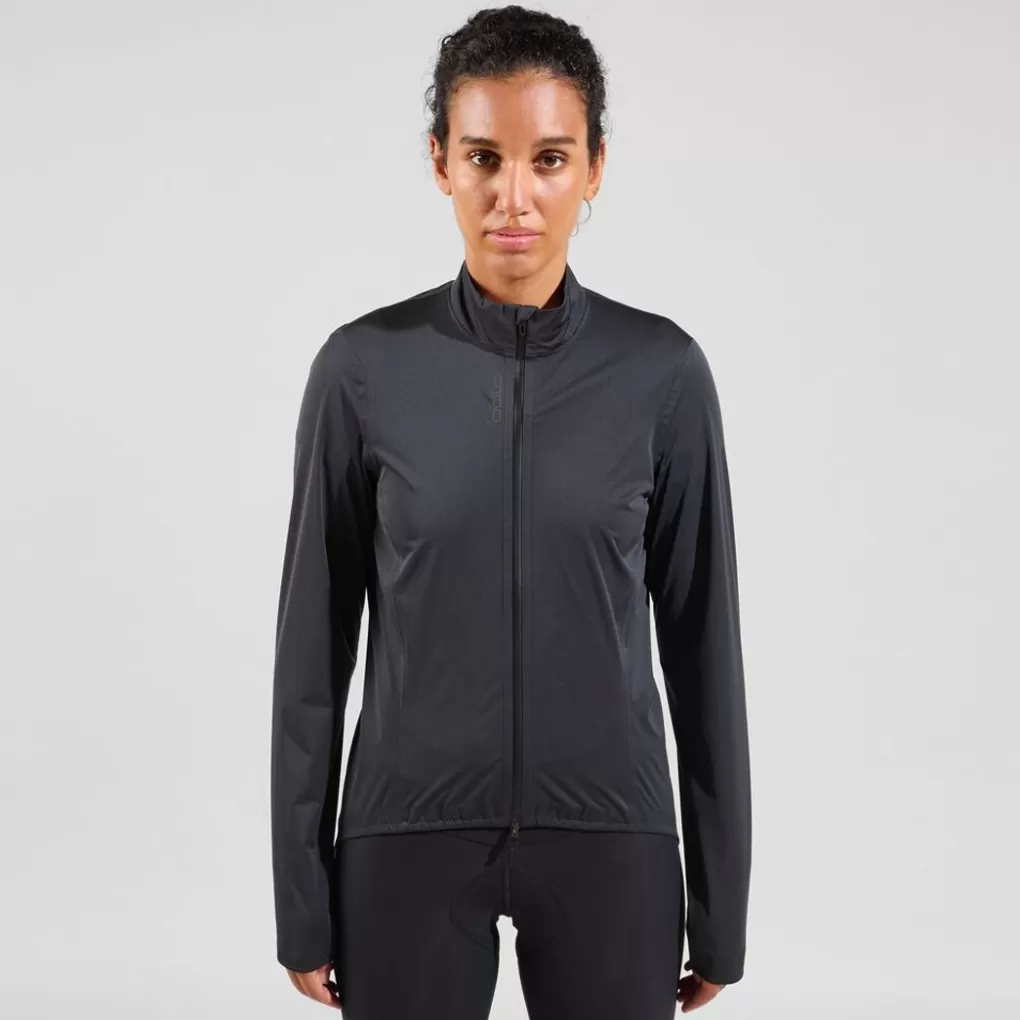 Odlo Wasserdichte Zeroweight Performance Knit Radjacke Black Outlet