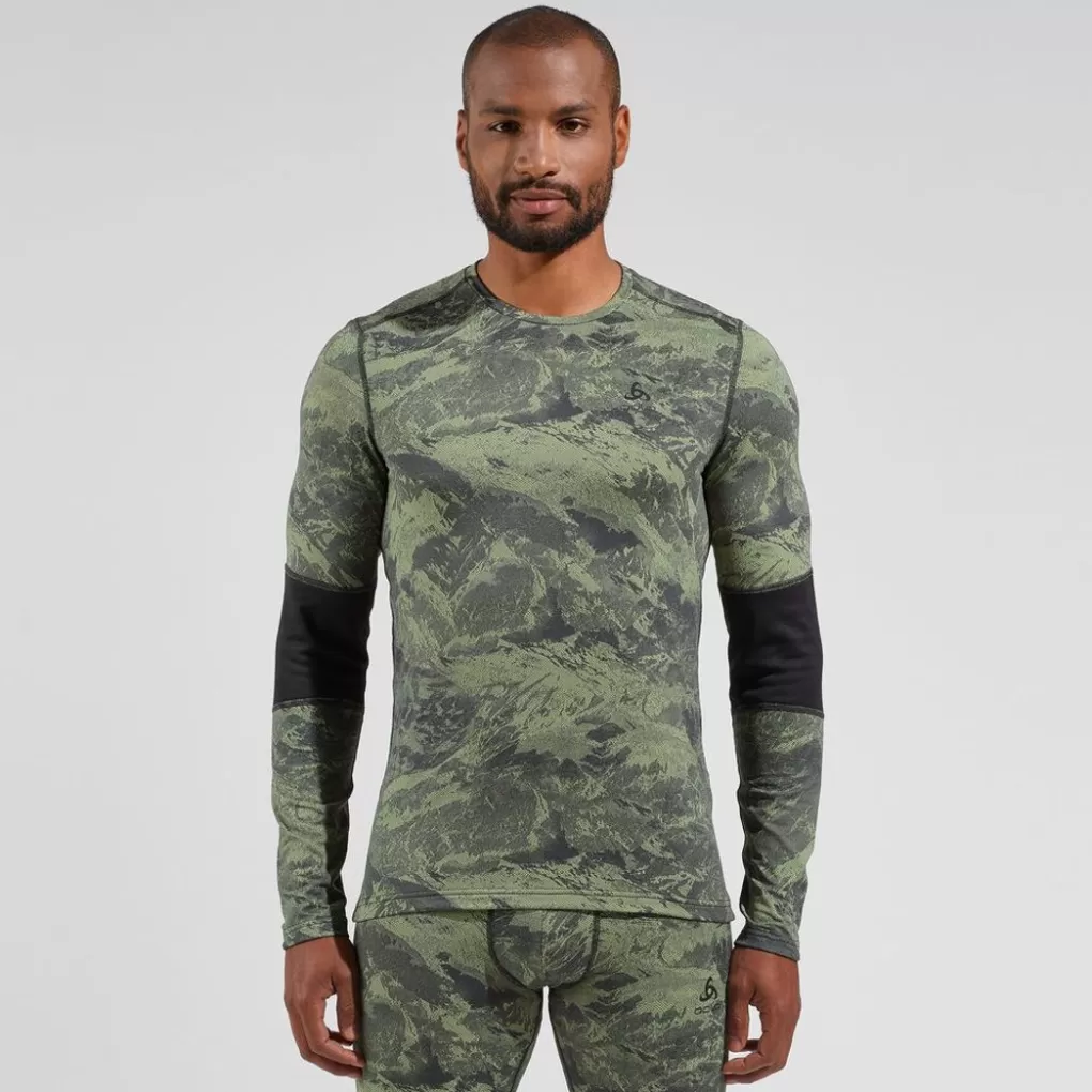 Odlo Whistler Met Lange Mouwen Matte Green - Black Shop