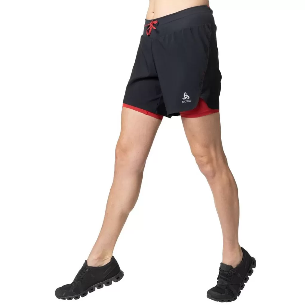 Odlo X-Alp 6 Inch Trailrunningshort Black - American Beauty Clearance