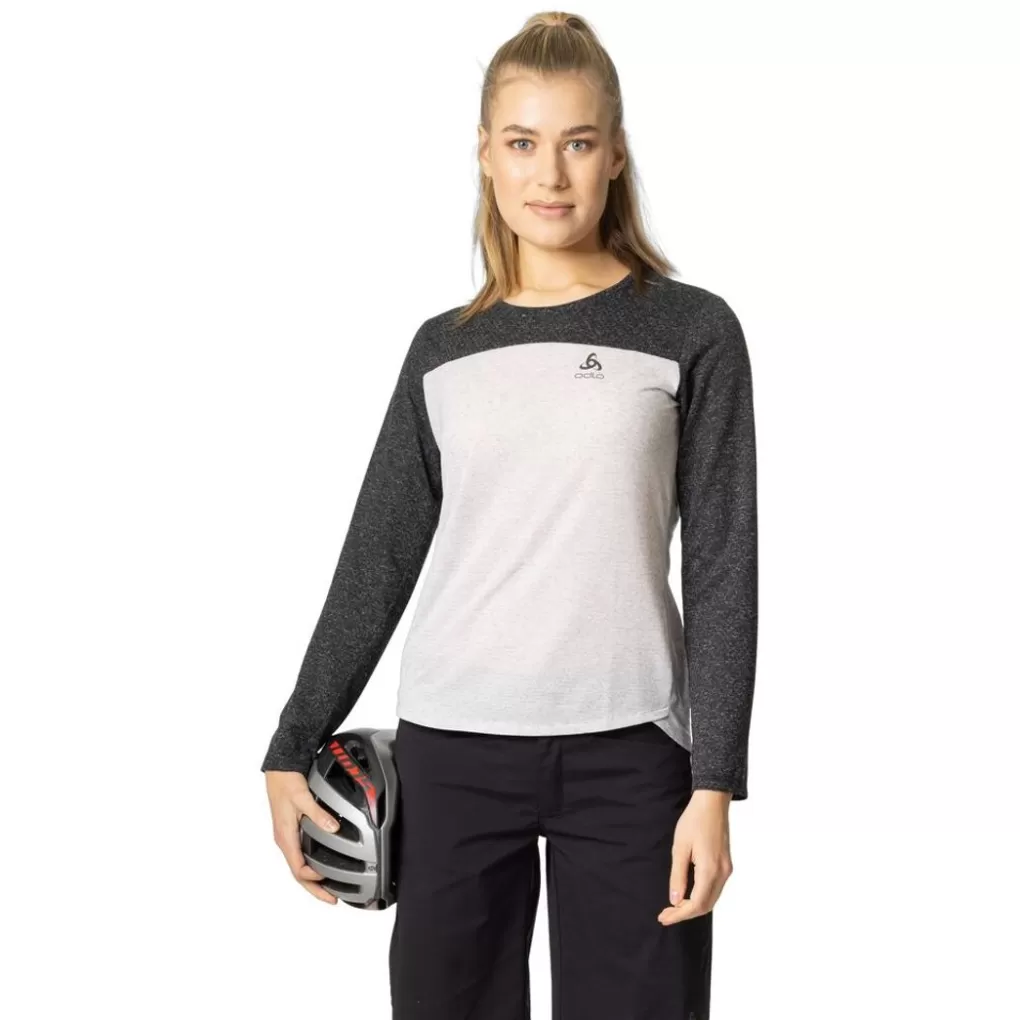 Odlo X-Alp Linencool Mtb Longsleeve Grey Melange - Black Melange Store