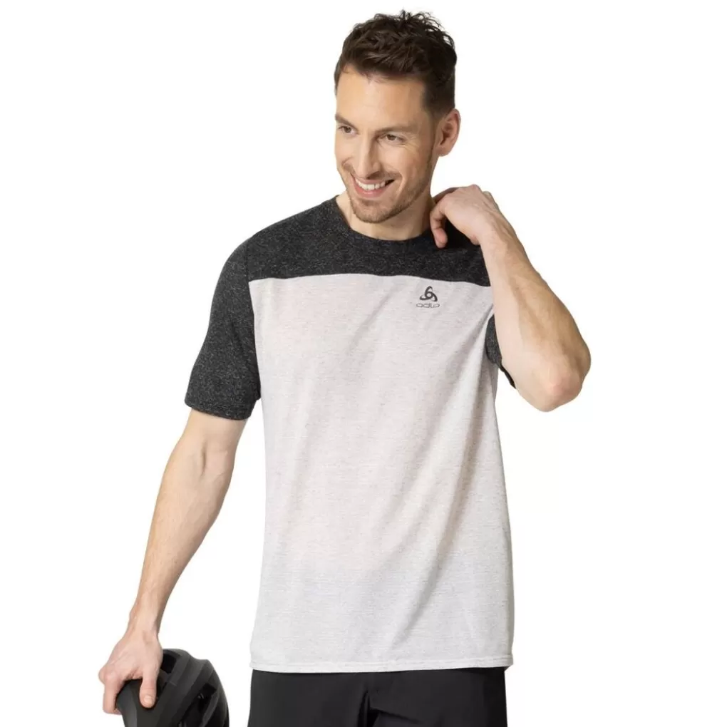 Odlo X-Alp Linencool Mtb T-Shirt Black - Odlo Concrete Grey Discount