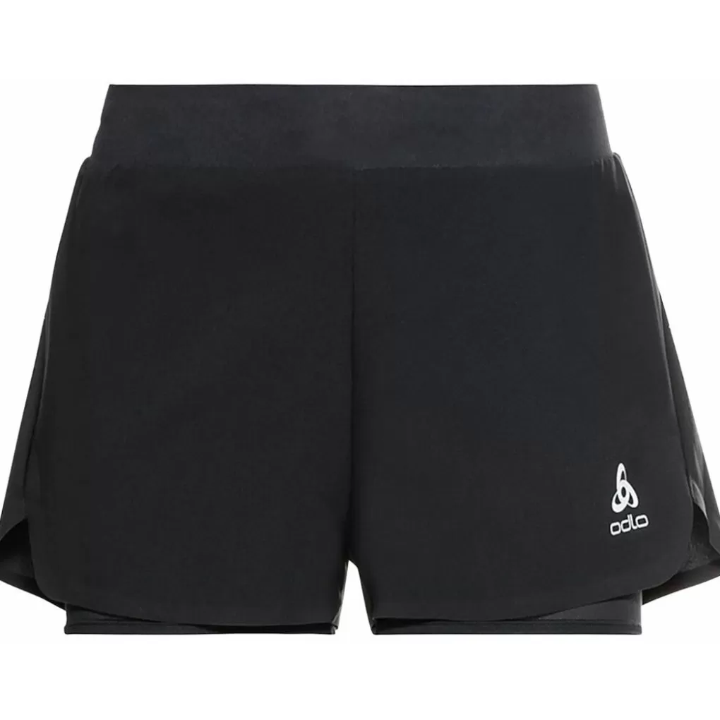 Odlo Zeroweight 3 Inch 2-In-1-Short Voor Dames Black Hot