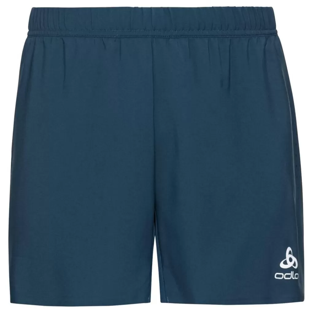 Odlo Zeroweight 5 Inch Hardloopshort Blue Wing Teal Outlet