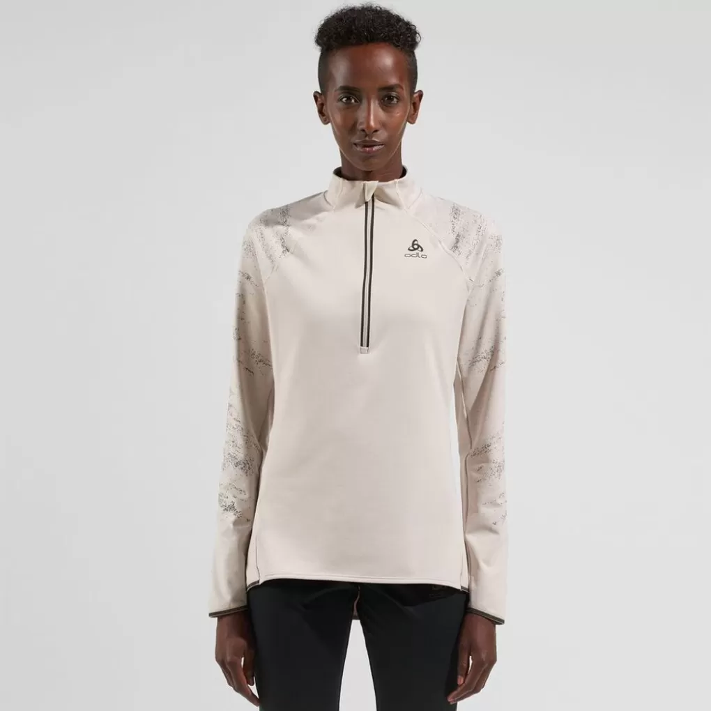 Odlo Zeroweight Ceramiwarm Reflect Mid Layer Silver Cloud Shop