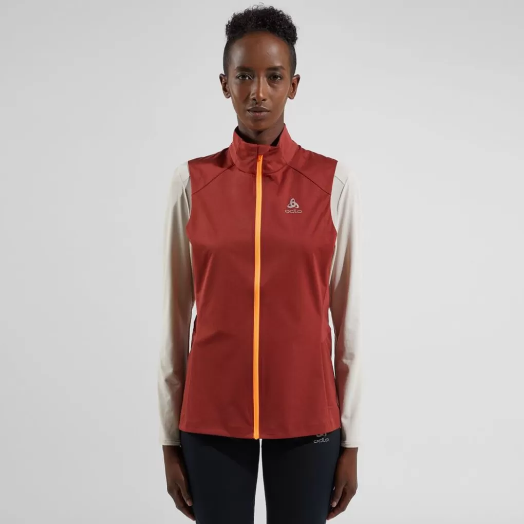 Odlo Zeroweight Warm Gilet Voor Hardlopen Spiced Apple Fashion